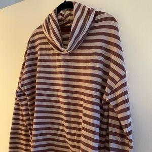 Red and off white stripped